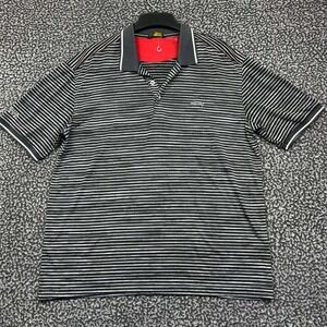 Louis Castel Golf Polo Shirt Men 105 Black Striped Short Sleeve Collared